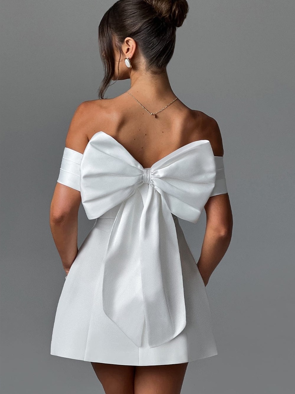 Babyboo Delta Mini Dress Ivory Women’s Size Small NWT